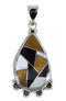 Silver Multicolor Southwestern Pendant YX70734